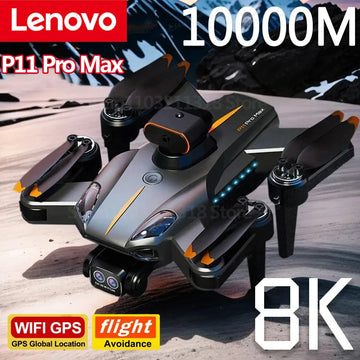 Lenovo P11 Pro Max Drone 5G GPS 8K Professional HD Aerial Photography Dual Camera Obstacle Avoidanc Brushless Quadrotor 10000M