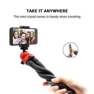 Portable Desktop Tripod Flexible Octopus Travel Mobile Phone Tripod Bracket Monopod Selfie Stick For iPhone DSLR Camera Gopro 12