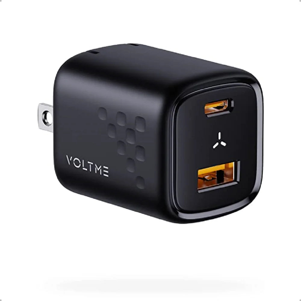 VOLTME 30W GaN Charger USB A + USB C Charger Fast Charging PD 3.0 QC 4.0+ Support PPS AFC FCP SCP MTK For iPhone 15 14 Pro Max