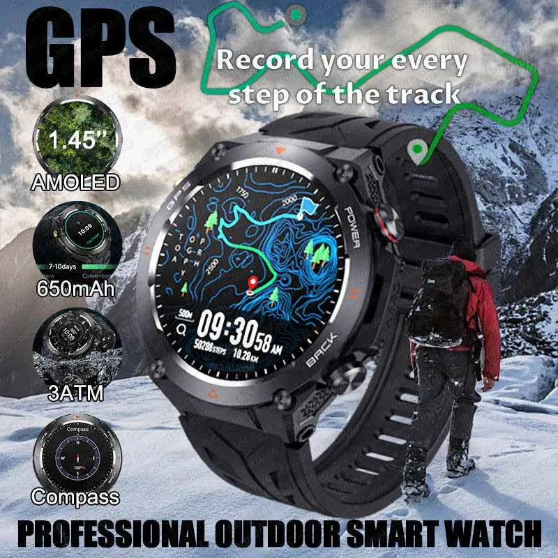 For XIAOMI New GPS Smart Watch 1.45" Ultra HD Display Built-in GPS & Compass Make/Receive Phone Calls 650mAh Battery Braceletes