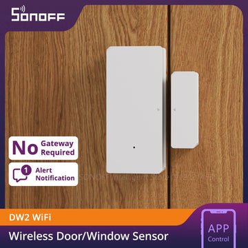 SONOFF DW2 WiFi Door Sensor Wireless Window Sensor Smart Home Security Sensor Detector eWeLink APP Sync Status No Gateway Needed