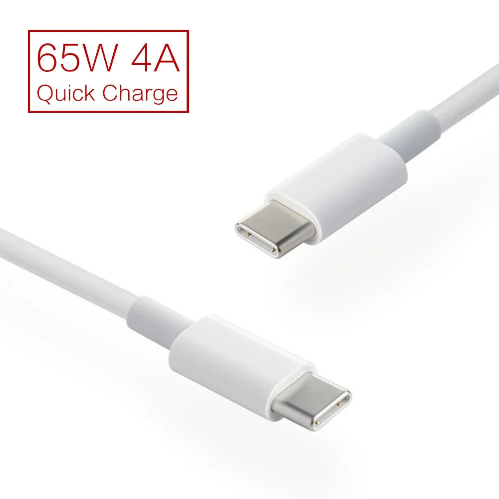 USB Type C To USB C 65W PD Quick Charging Cable QC4.0 Type C Fast Charger For Huawei P40 Samsung S10 S20 Macbook Pro