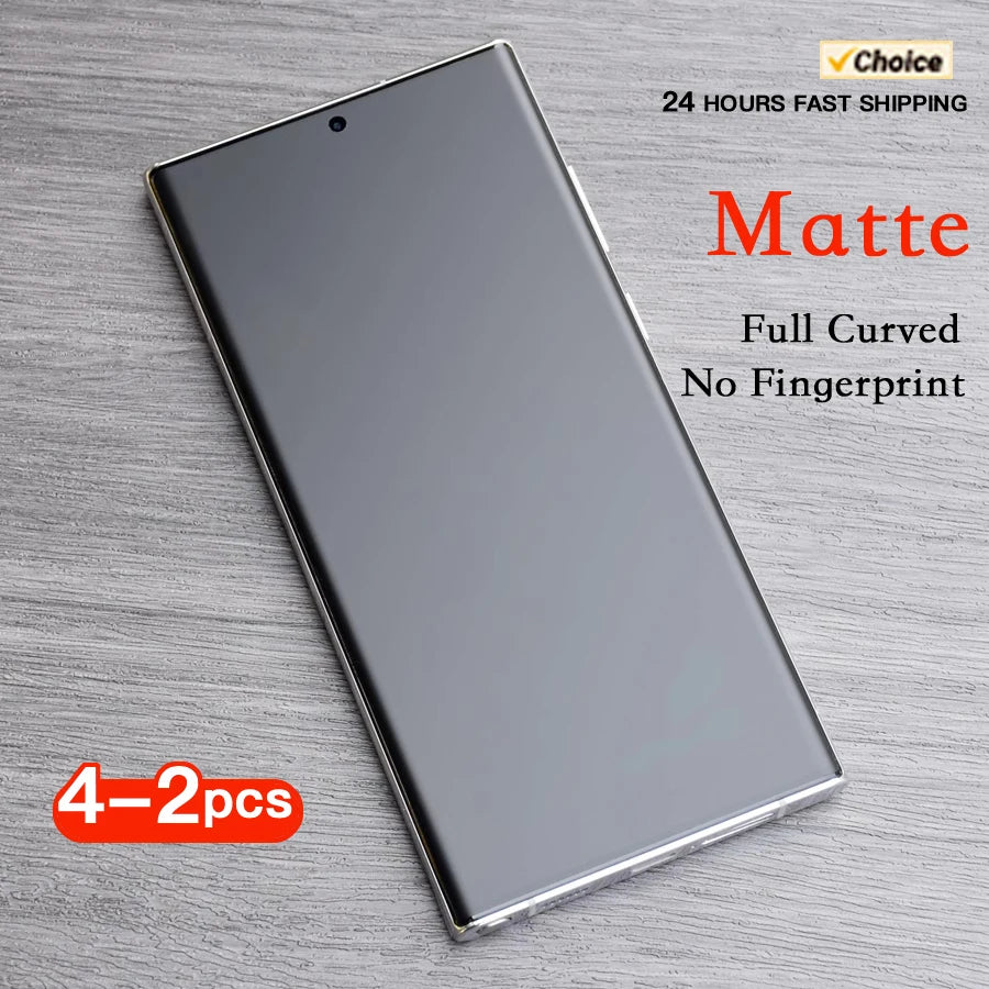 Matte Hydrogel Film For Samsung Galaxy S24 S23 S22 S21 S20 Ultra Plus No Fingerprint Screen Protector Not Tempered Glass