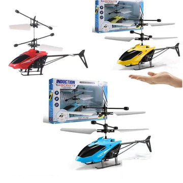 Mini RC Drone Rechargeable No Remote Control RC Helicopters Drone Toys Induction Hovering Safe Fall-resistant