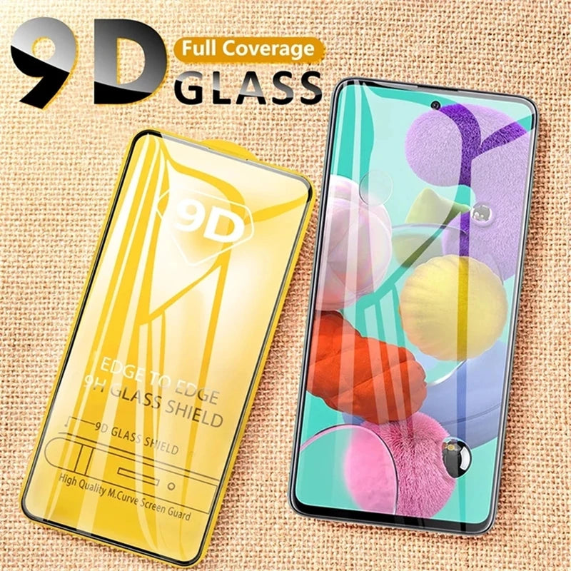 9D Tempered Glass for Samsung Galaxy A13 A53 A52 A32 A12 A50 A51 A52S A72 A54 A33 A71 A21S A73 M12 M52 M31 S10E Screen Protector