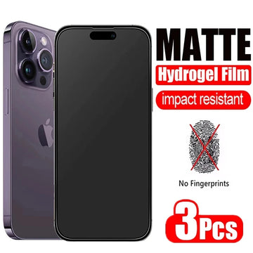 3Pcs Matte Hydrogel Film for IPhone 14 11 12 13 Pro Max Mini Screen Protector for IPhone XS MAX X XR 15 16 7 8 Plus SE Not Glass