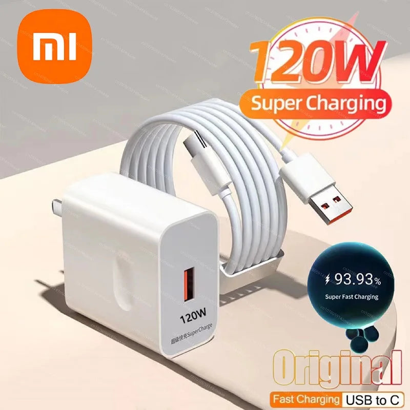 Xiaomi 120W Fast Charger GaN USB Quick High Speed Charge 3.0 Adapter For iPhone Xiaomi Samsung Huawei Universal Cellphones