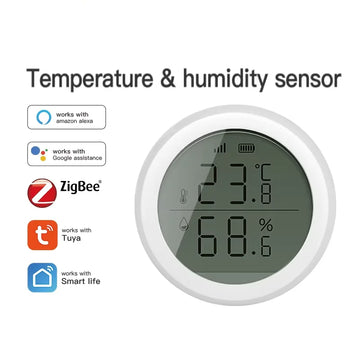 Smart ZigBee Thermometer Home Indoor Temperature And Humidity Sensor With LCD Display APP Voice Control 2025 New Hot