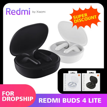 Xiaomi Redmi Buds 4 Lite Global Edition Earphones TWS Bluetooth Headset Mi True Wireless Headphones Long Battery Life with Mic