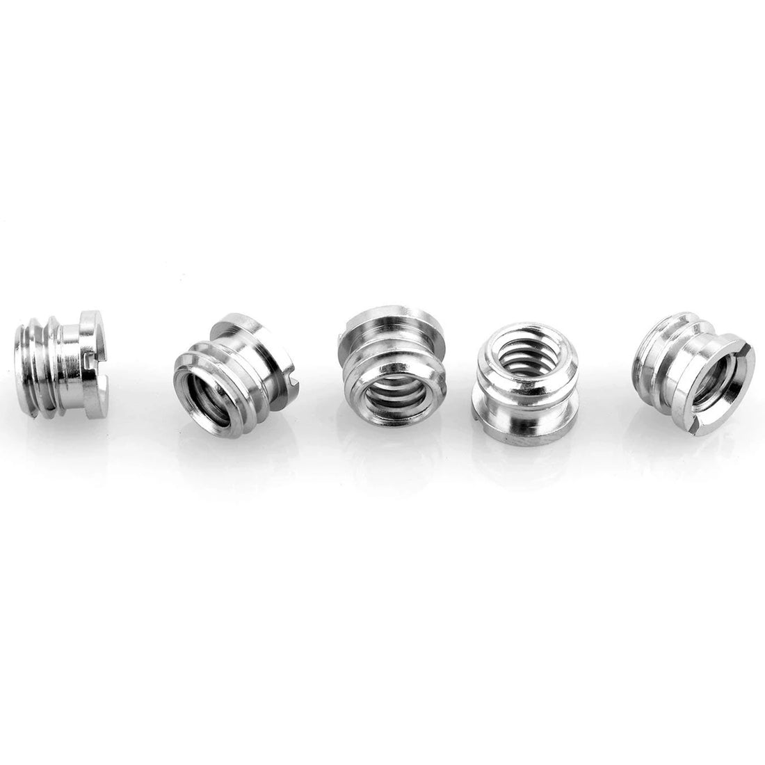 5 Pack 1/4 inch to 3/8 inch Convert Screw Standard Adapter Reducer Bushing Converter for DSLR Camera Camcorder Tripod Monopod