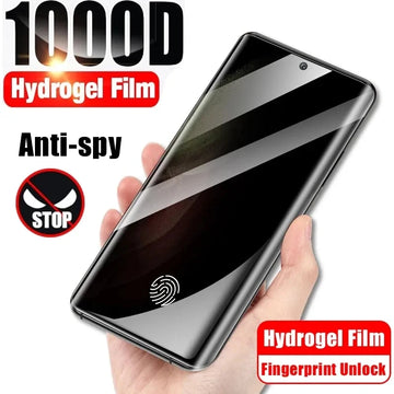 Anti Spy Hydrogel Film For Samsung Galaxy S21 S20 S22 S23 Ultra Plus Note 20 10 9 8 S10 S9 S8 Plus S10E Privacy Screen Protector