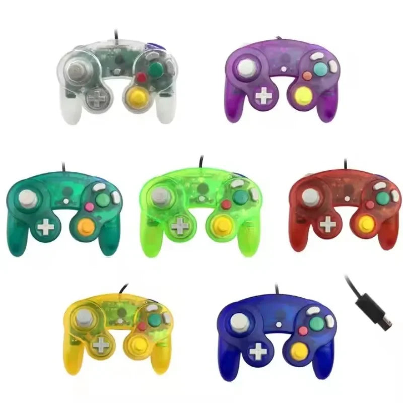 Wired Game Controller for GameCube NGC Single Button Wired Gamepad Joystick for NGC Game Console