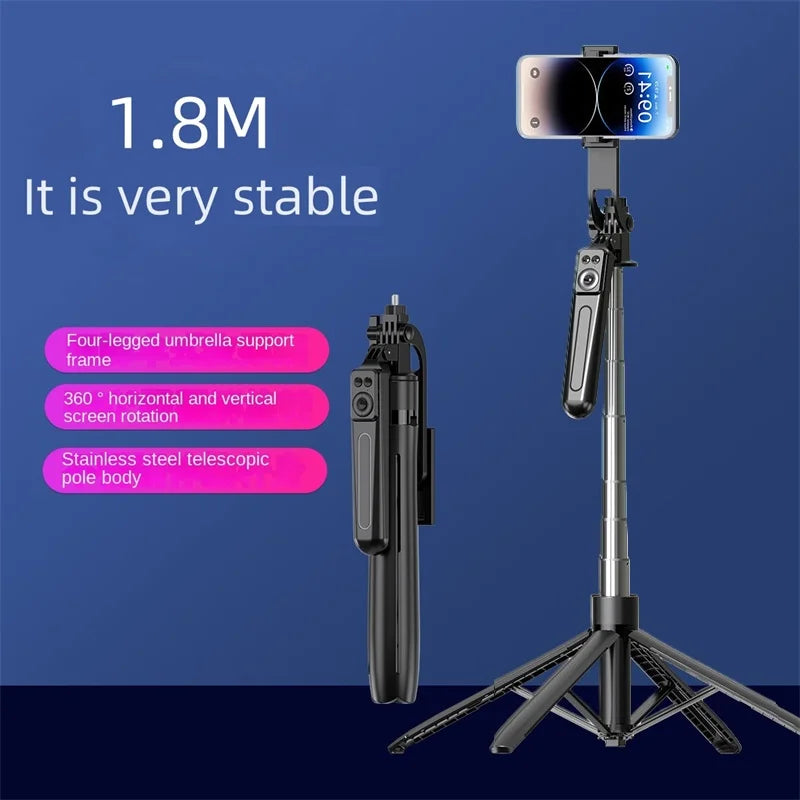 Tripod for Smartphone Camera,Tripods Stand With Wireless Bluetooth,Selfie Stick brackets with Phone Holder for Vlog/Video